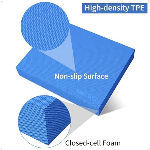 ANVICTOX Balance Pad 19.8 * 15.7 * 2.4",XL Balance Pad for Physical Therapy,Extra Large Foam Balance Board Stability Pad for Rehabilitation Core Training Stretching Mobility (Blue-TPE)
