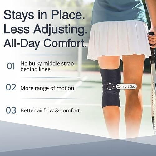 EXOUS BODYGEAR Knee Brace For Women & Men For Arthritis Acl, Mcl Pain Patented 4-way Adjustable Wraparound Support Dual Side Stabilizer For Patella Stability