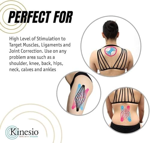 Kinesio Taping - Elastic Therapeutic Athletic Tape Tex Gold FP - Beige – 2 in. x 16.4 ft