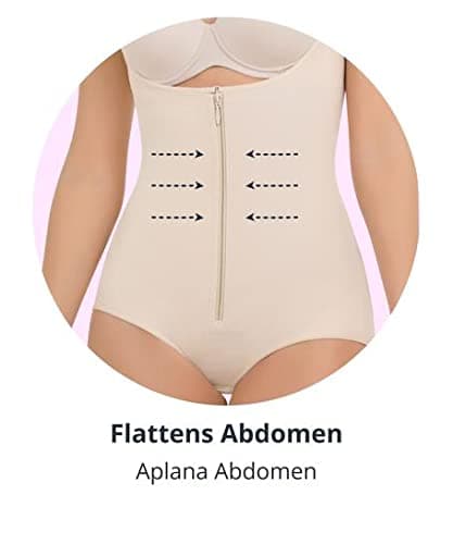 Just Us Store Fajate CYSM Ultra Compression Posture Corrector Latex Body Shaper (Small, Black)