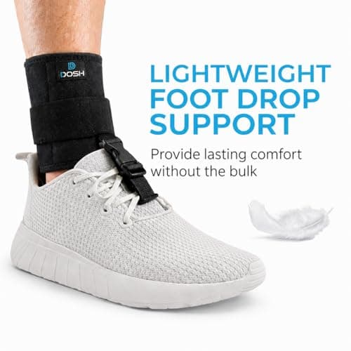 Dosh AFO Foot Drop Brace - Drop Foot Brace for Walking - AFO - Unisex (Black)